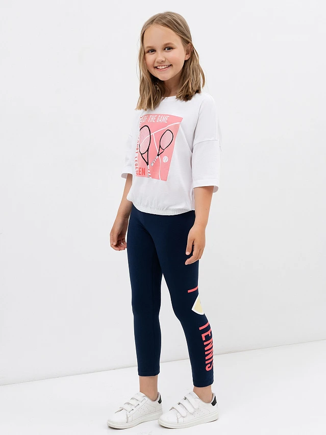 Хлопковые легинсы для девочек в синем цвете, Синий +печать, 22/20159П-5
Хлопковые легинсы для девочек в синем цвете, Синий +печать, 22/20159П-5