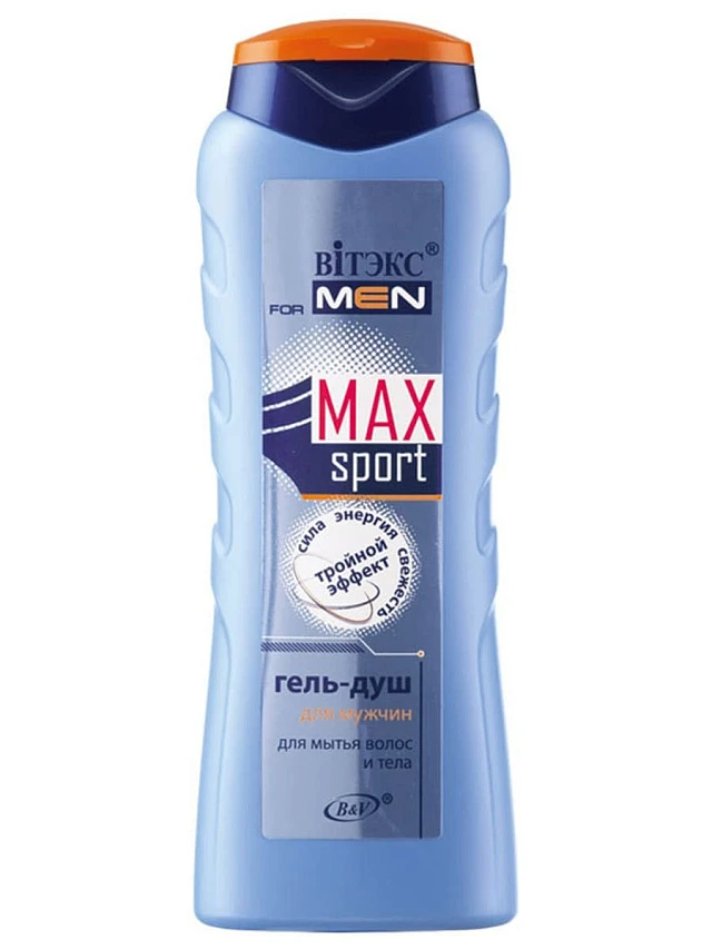 Гель-душ для мытья волос и тела VITEX FOR MEN sport MAX 400мл - 1
