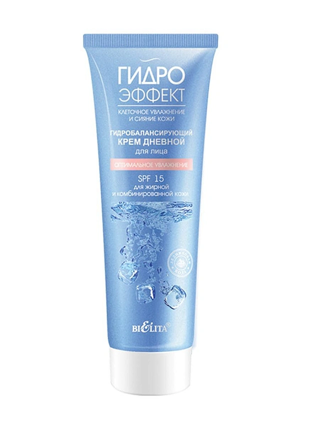 Крем дневной для лица SPF15 для жирной и комб.кожи Гидро Эффект 50 мл - 1
