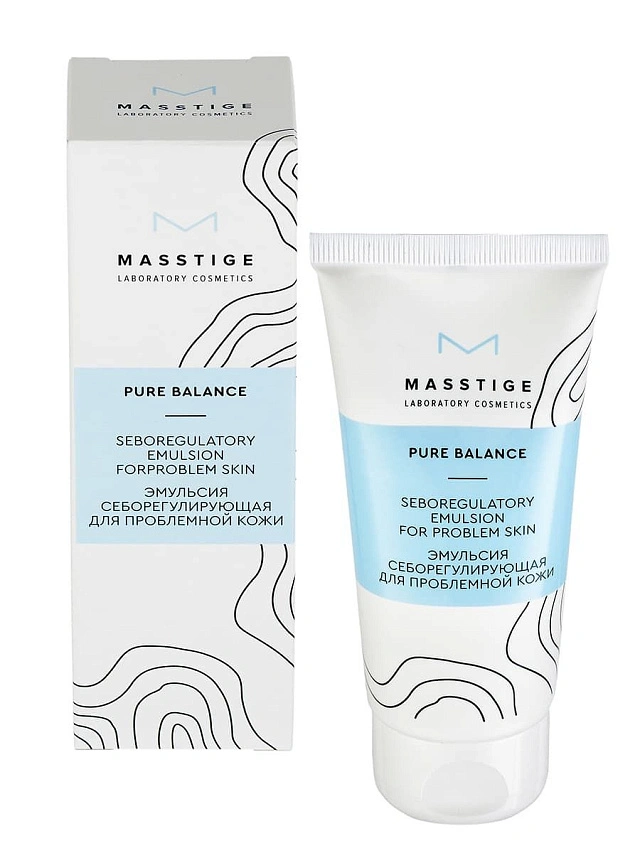 MASSTIGE Pure Balance Эмульсия себорегулирующая для проблемной кожи, 50г. - 1