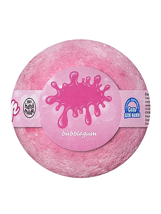 Соль для ванн Бурлящий шар "Bubblegum", 120г - 1