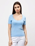 Футболка женская regular fit в голубом цвете