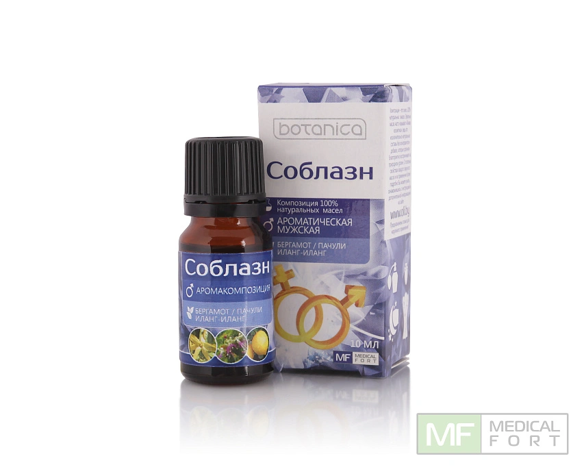 Композиция натуральных масел BOTANICA  "Соблазн мужской", 10мл - 1