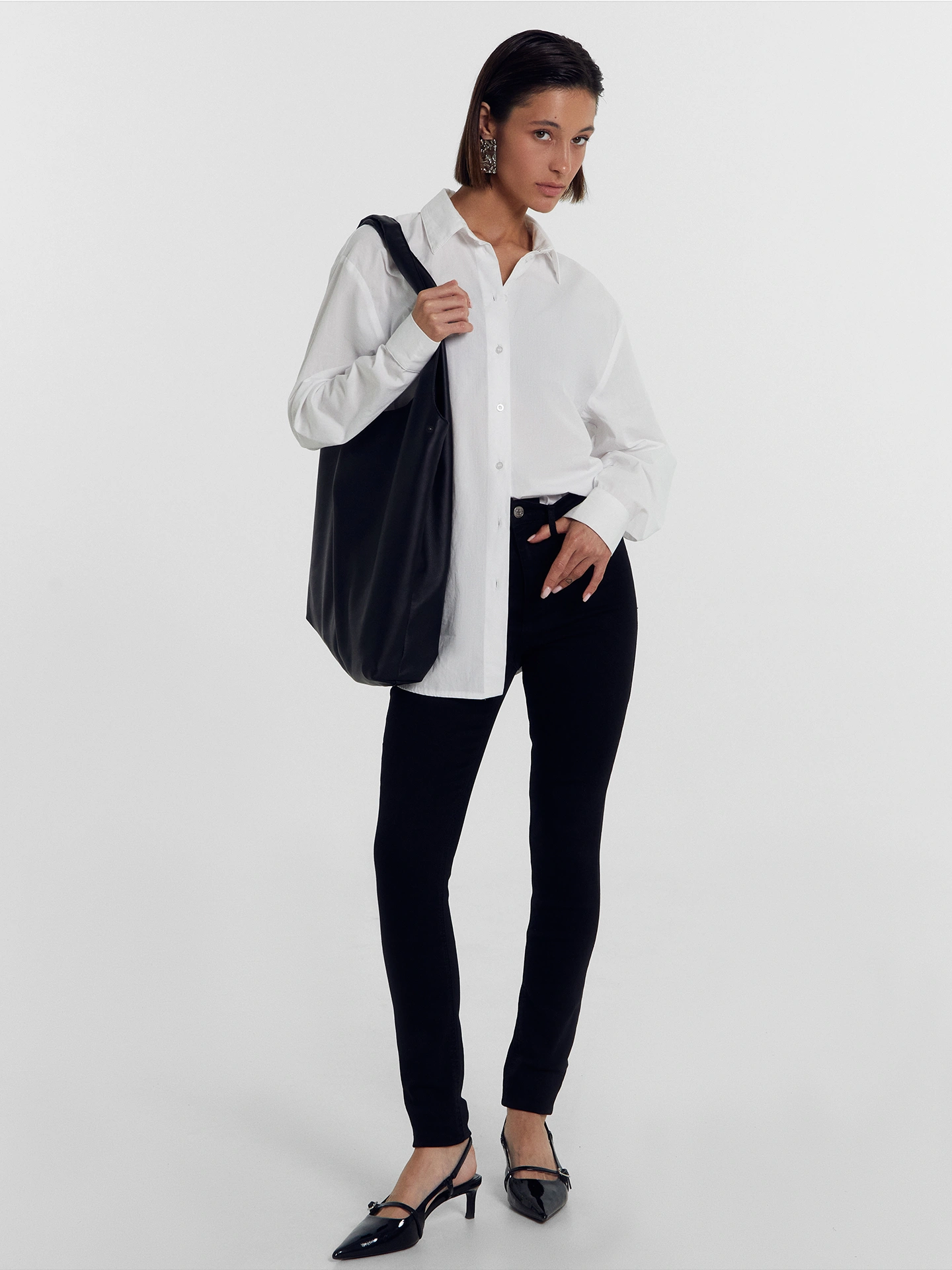 Брюки женские джинсовые jeggins в сером оттенке