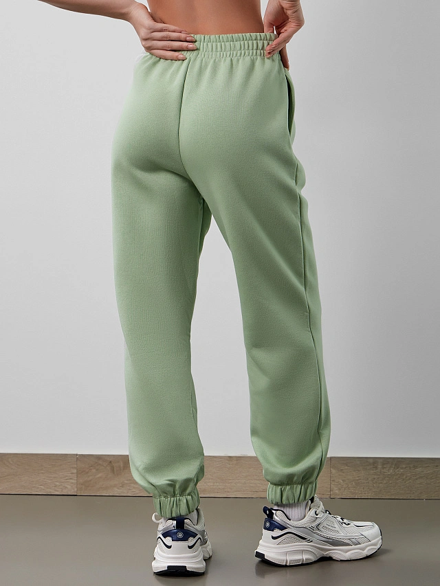 Брюки женские в туманно-зеленом оттенке - 6