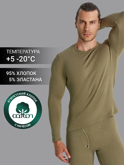 картинка Фуфайка мужская теплая в зеленом цвете  от магазина мужской одежды Mark Formelle