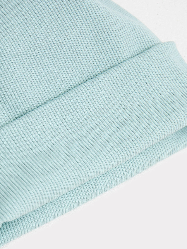 Шапка детская в мятно-зеленом цвете - 10