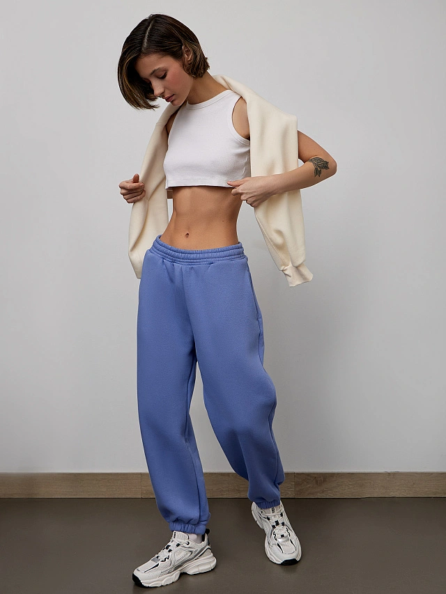 Брюки женские фиолетовые - 10