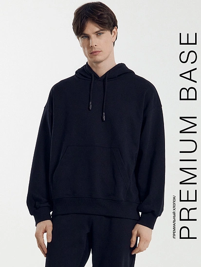 картинка Худи мужское черное от магазина мужской одежды Mark Formelle