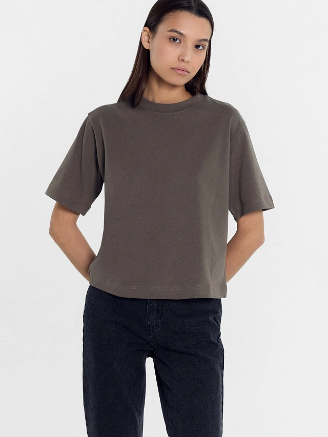 Футболка женская в сером цвете - 6