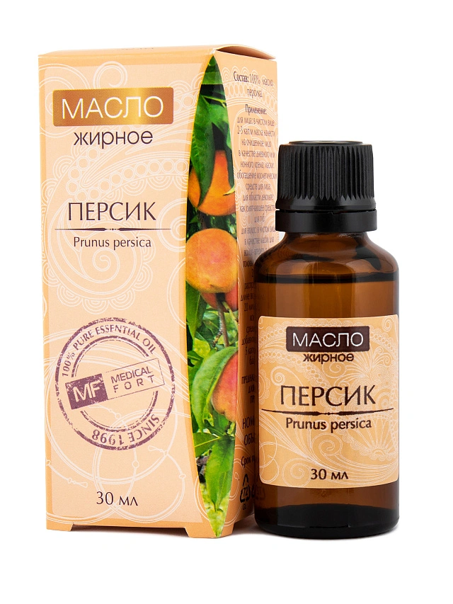 Масло косметическое жирное "Персик", 30 мл - 1