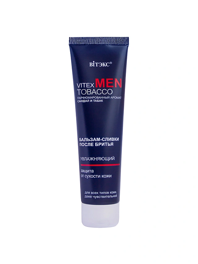 Vitex MEN TOBACCO Увлажн. Бальзам-сливки после бритья д/всех типов кожи, даже чувств., 100 мл. - 1