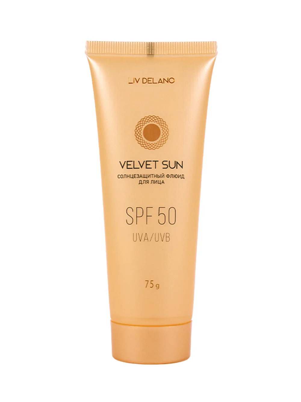 картинка Солнцезащитный флюид SPF 50 для лица, 75г, штрих - код 4811248011736 от магазина стильной одежды Mark Formelle