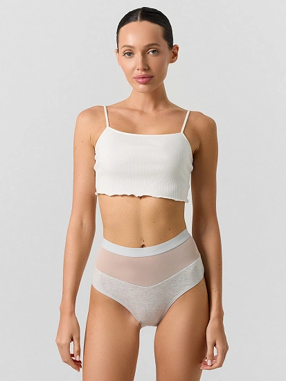 картинка Трусы женские макси серые  от магазина стильной одежды Mark Formelle