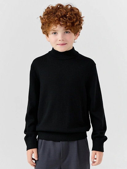 картинка Джемпер для мальчиков в черном цвете от магазина одежды для мальчиков от бренда Mark Formelle
