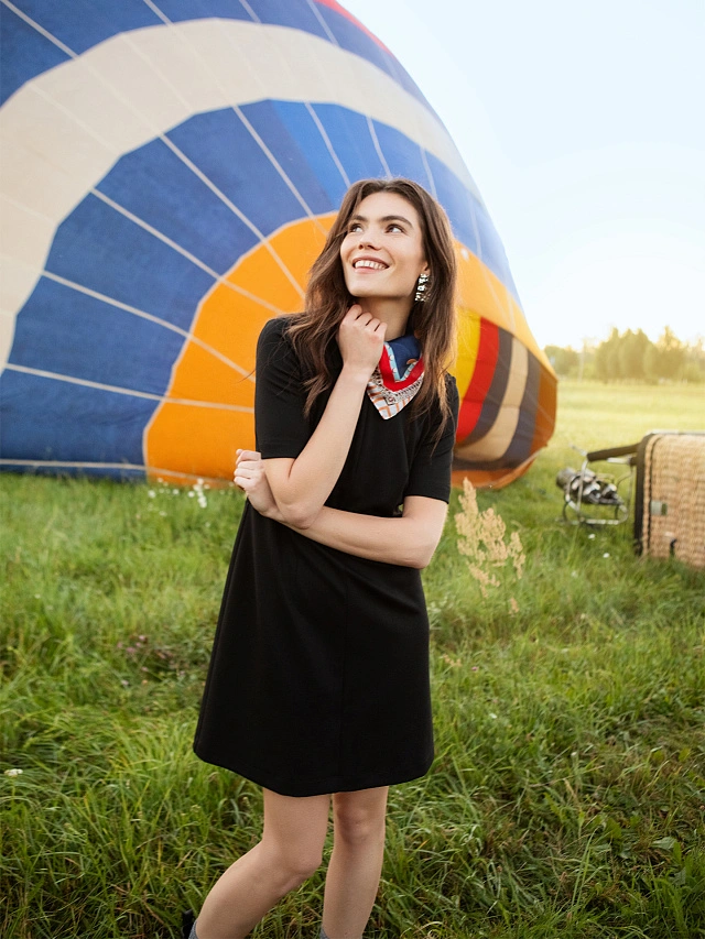 Платье женское в черном цвете - 6