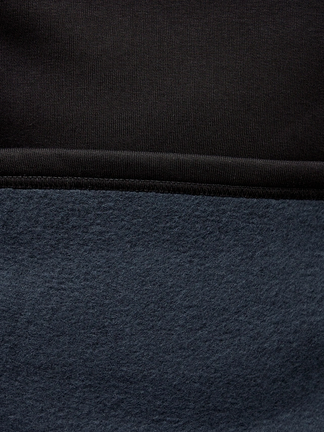 Свитшот мужской черный из футера с начесом - 8