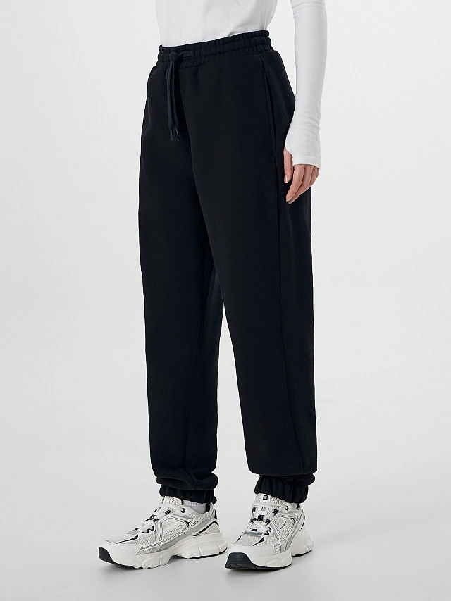 Теплые брюки женские черные - 5