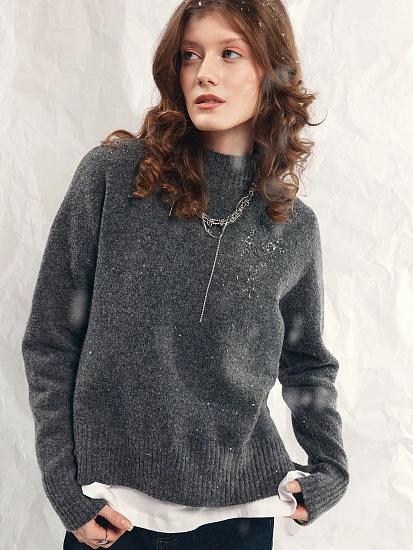 картинка Джемпер женский в сером цвете  от магазина стильной одежды Mark Formelle