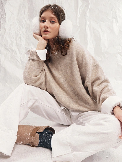 картинка Джемпер женский светло-бежевый  от магазина стильной одежды Mark Formelle