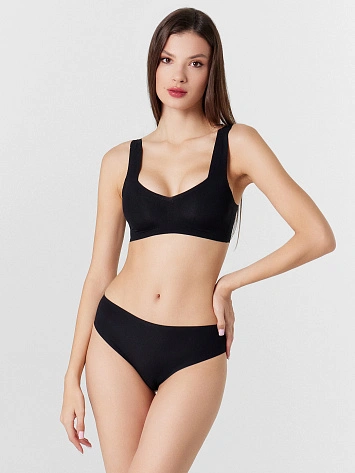 Трусы-слипы женские черные