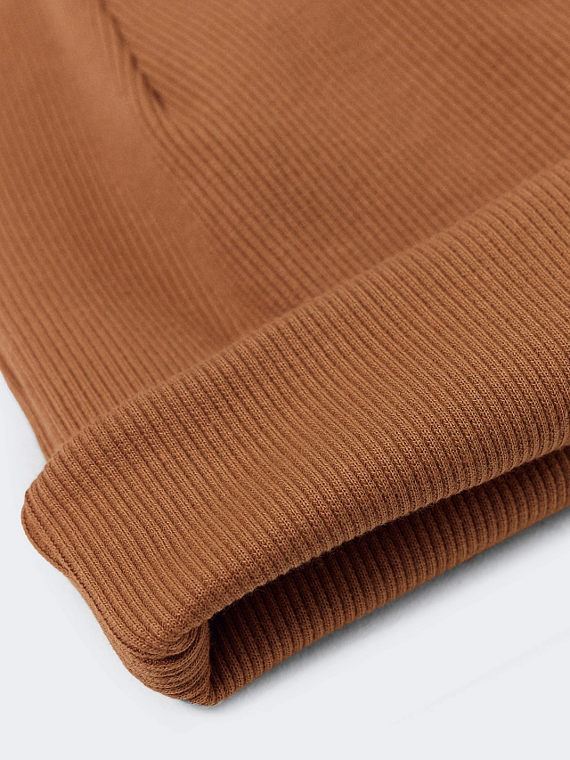 Шапка детская коричневая - 5