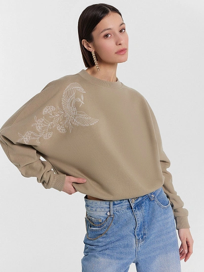 картинка Свитшот женский бежевый от магазина стильной одежды Mark Formelle