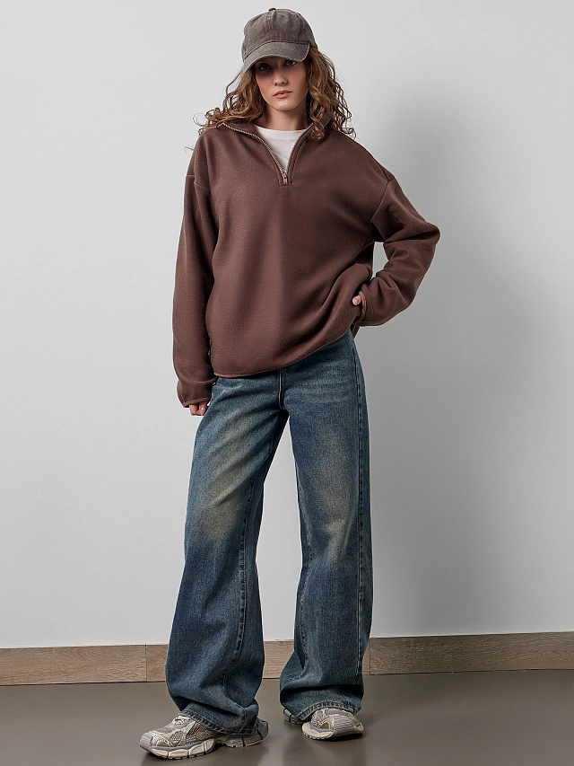 Толстовка женская коричневая - 9