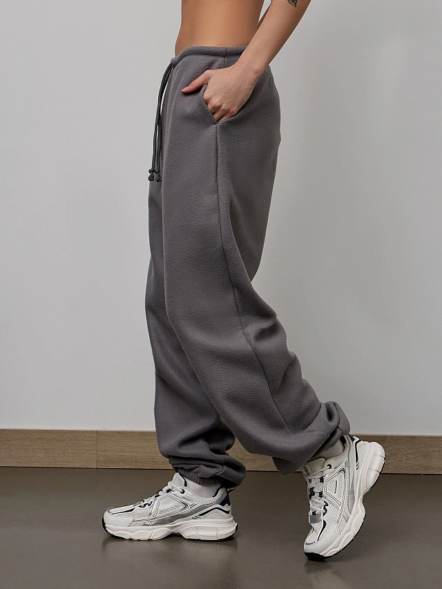 Брюки женские спортивные серые - 5