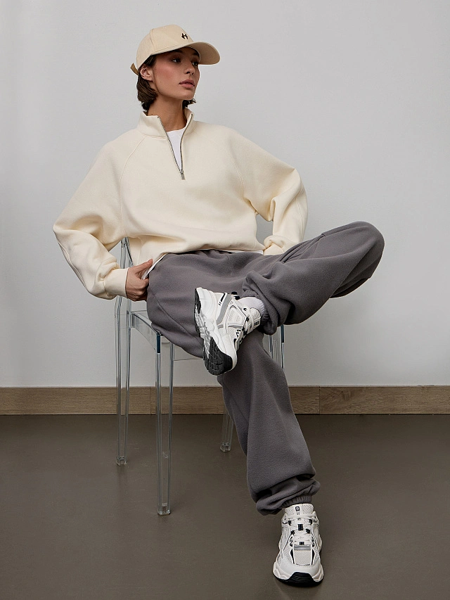 Брюки женские спортивные серые - 9