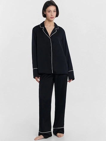 Пижама женская черная