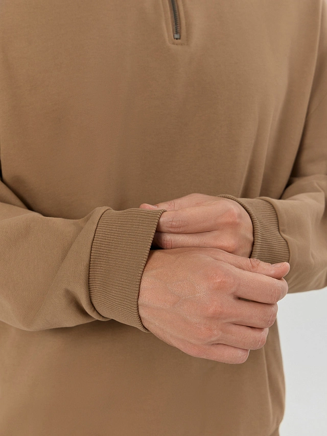 Толстовка мужская коричневая - 7