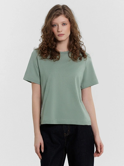 картинка Футболка женская зеленая оверсайз  от магазина стильной одежды Mark Formelle