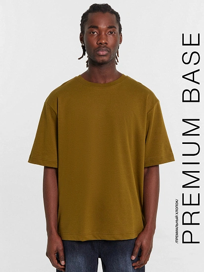 картинка Футболка мужская хаки от магазина мужской одежды Mark Formelle