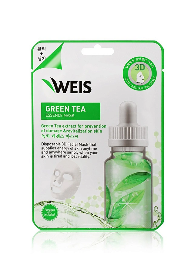 WEIS Lab для лица маска с экстрактом зелёного чая 23Г - 1