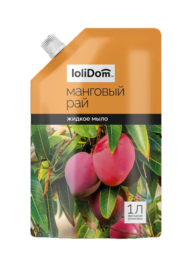 LOLIDOM Мыло жидкое "Манговый рай", 1000 мл - 1