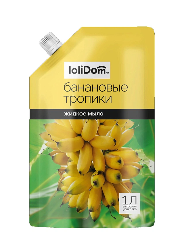 Мыло жидкое LOLIDOM "Банановые тропики" 1000 мл - 1