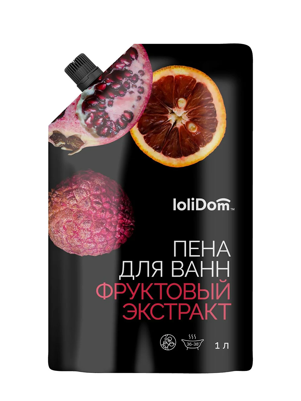картинка Пена для ванн LOLIDOM "Фруктовый микс" 1000 мл. от магазина стильной одежды Mark Formelle