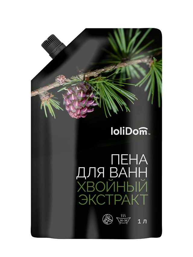 Пена для ванн LOLIDOM "Хвойный экстракт" 1000 мл. - 1