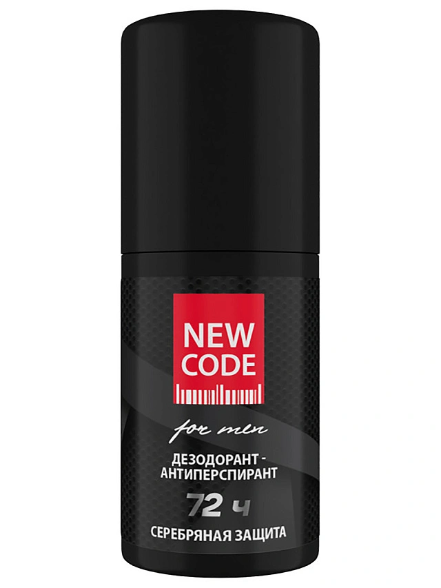 NEW CODE Дезодорант-антиперспирант роликовый мужской Серебряная защита 50мл - 1