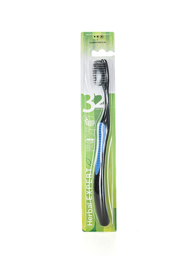 Щётка зубная 32 ЖЕМЧУЖИНЫ HERBAL Expert YC332 средняя - 1