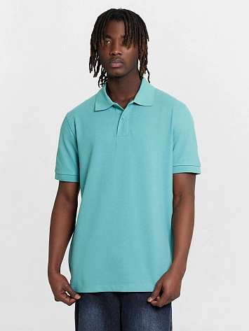 Поло мужское голубое