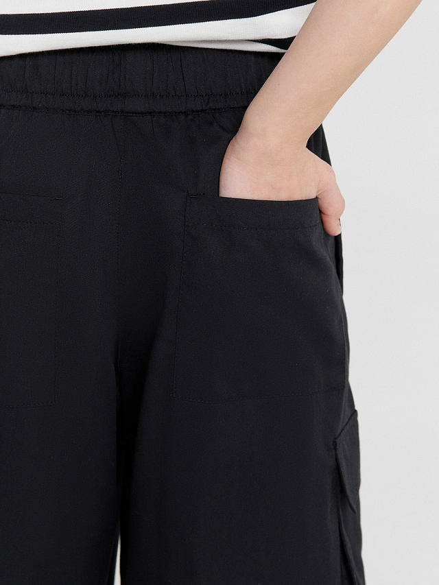 Брюк карго для девочек черные - 8