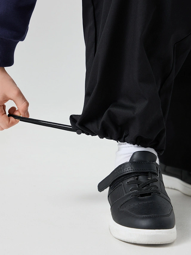 Брюк карго для девочек черные - 9