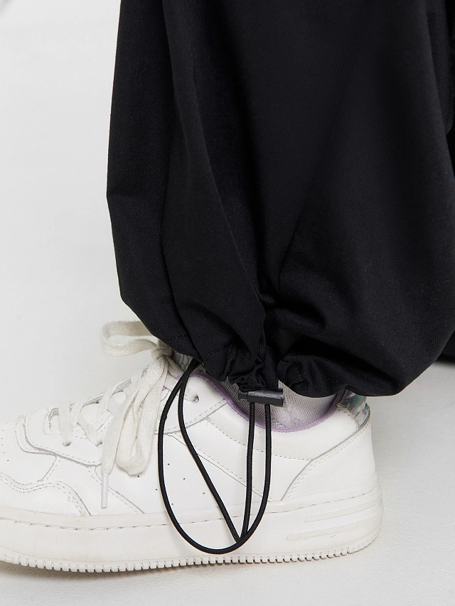 Брюк карго для девочек черные - 10