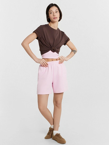 картинка Шорты женские розовые от магазина стильной одежды Mark Formelle