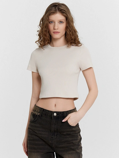 картинка Футболка женская укороченная  от магазина стильной одежды Mark Formelle