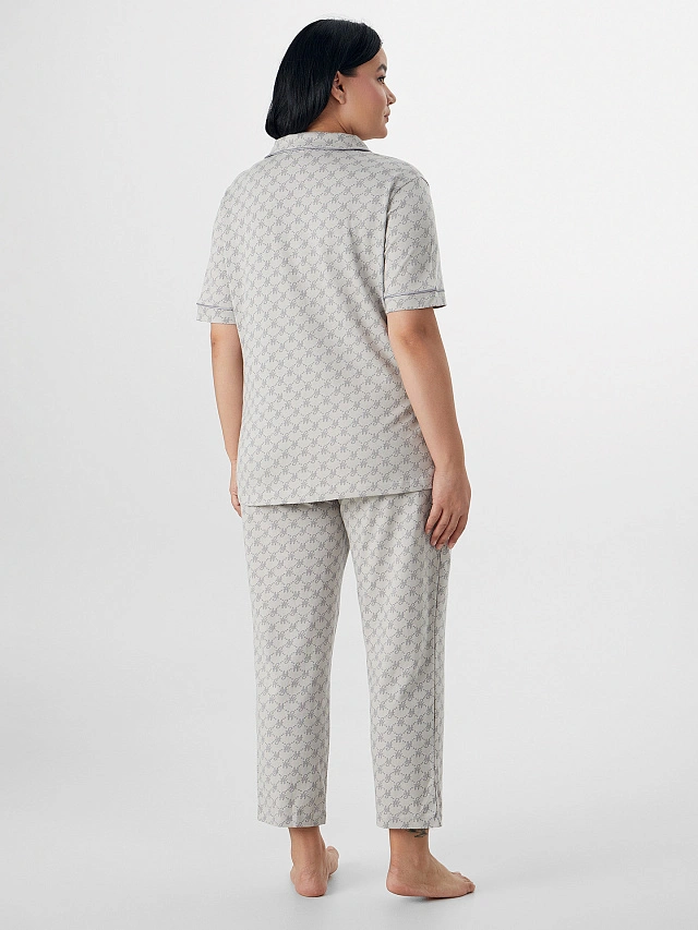 Комплект домашний женский с монограммой MF - 2