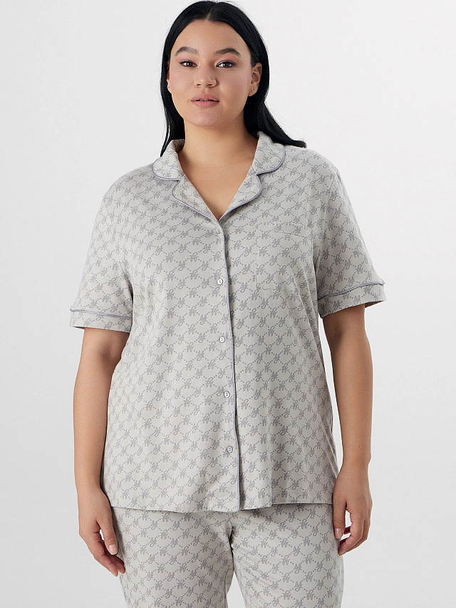 Комплект домашний женский с монограммой MF - 3