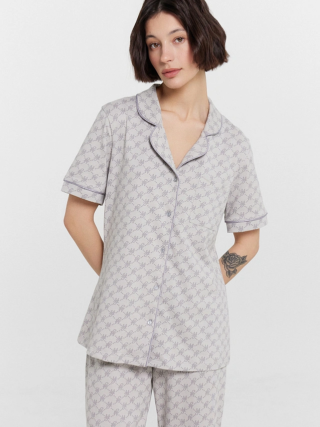 Комплект домашний женский с монограммой MF - 16